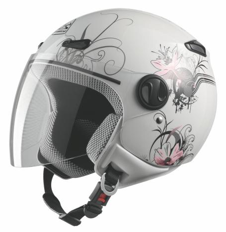 Casque Jet BAYARD XP-21 Spring - ROSE/BLANC